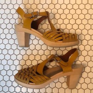 Margins Barcelona high heel clog, sz 40